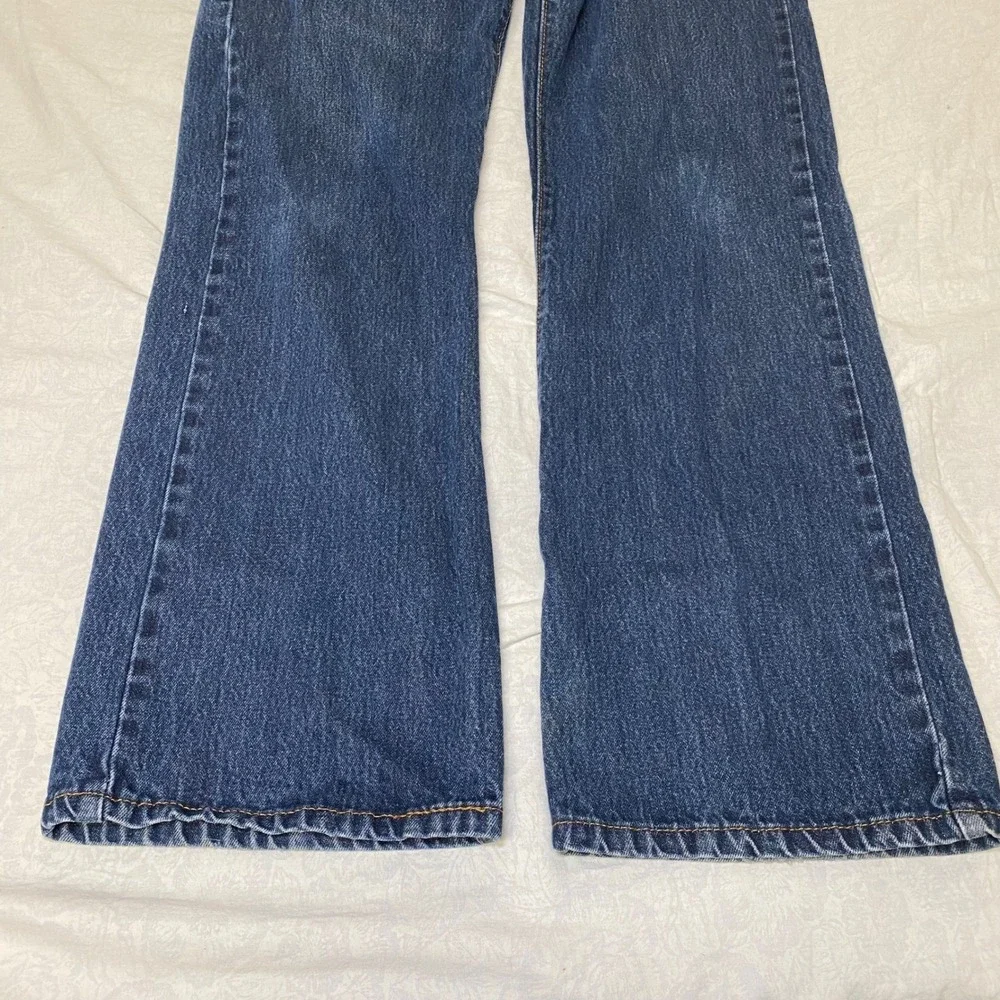 Levis 517 Bootcut Jeans Mens 38x32 Medium Wash Blue Denim Western 00517-0217